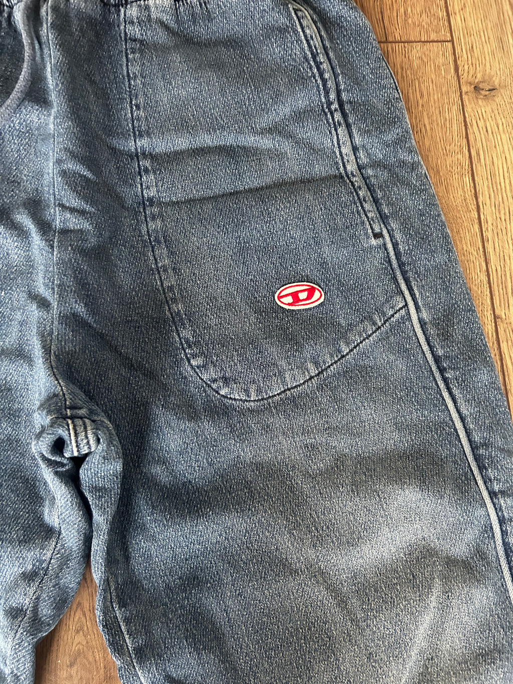 Diesel blue D-Martians TRACk blue denims jogger straight leg jeans