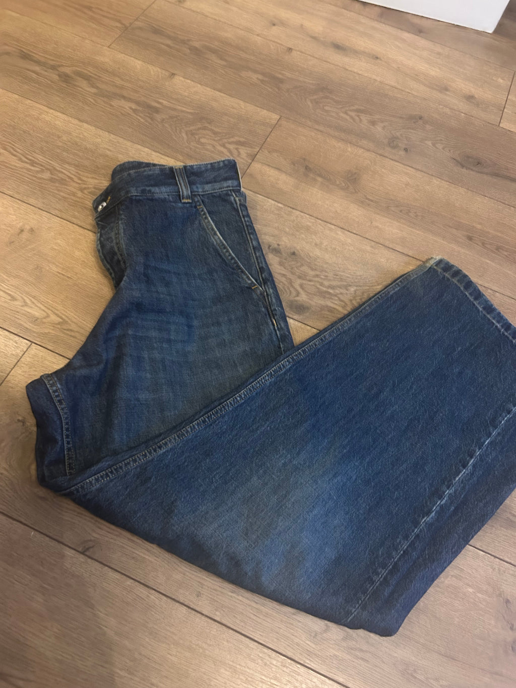 Bottega Veneta wide leg jeans season 24 RRP £900 Size IT48