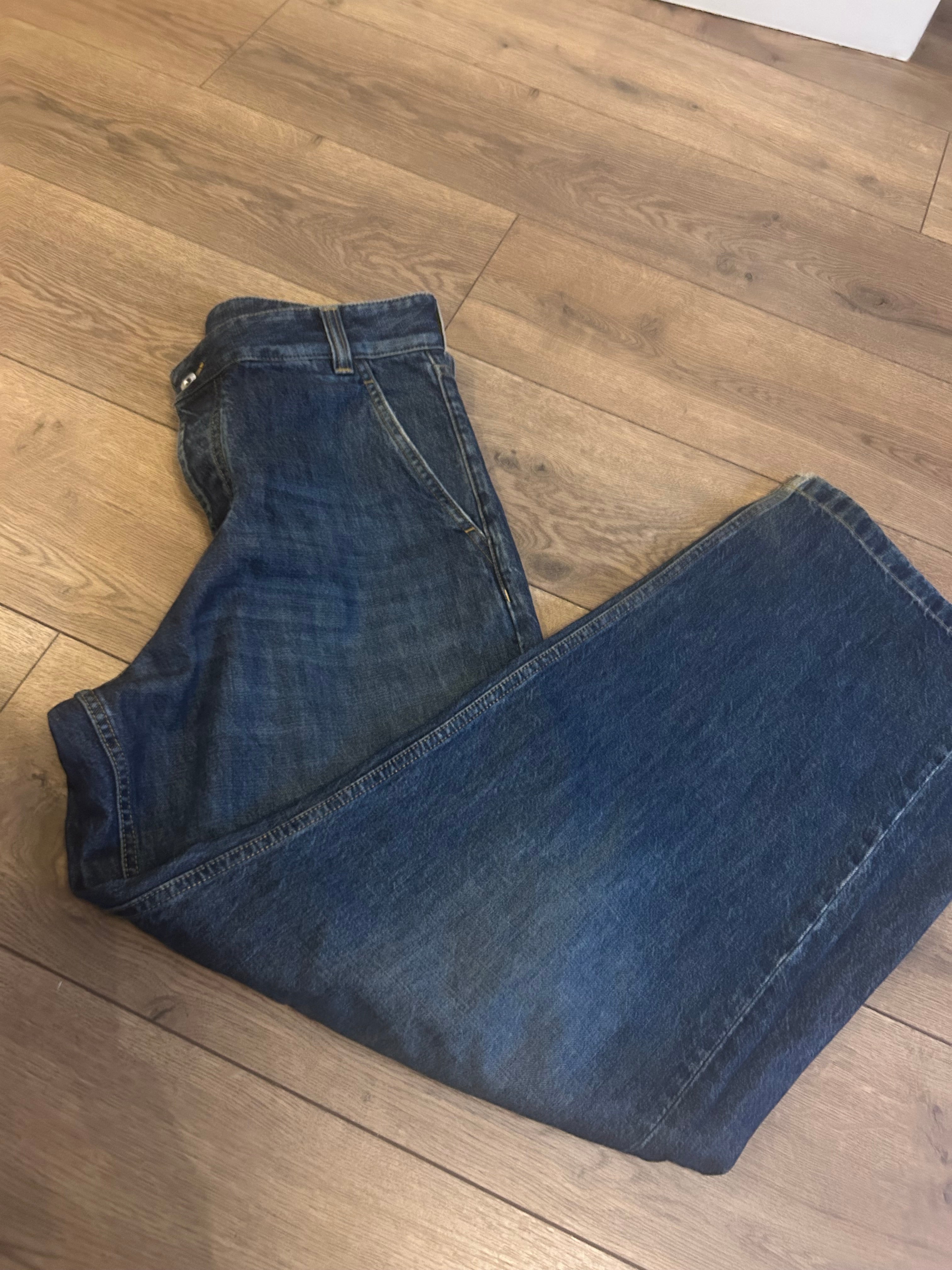 Bottega Veneta wide leg jeans season 24 RRP £900 Size IT48
