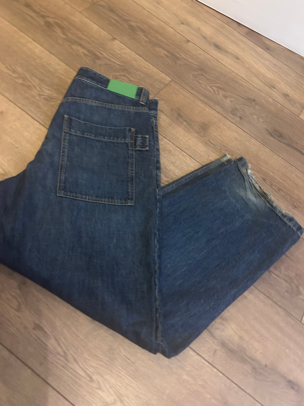 Bottega Veneta wide leg jeans season 24 RRP £900 Size IT48