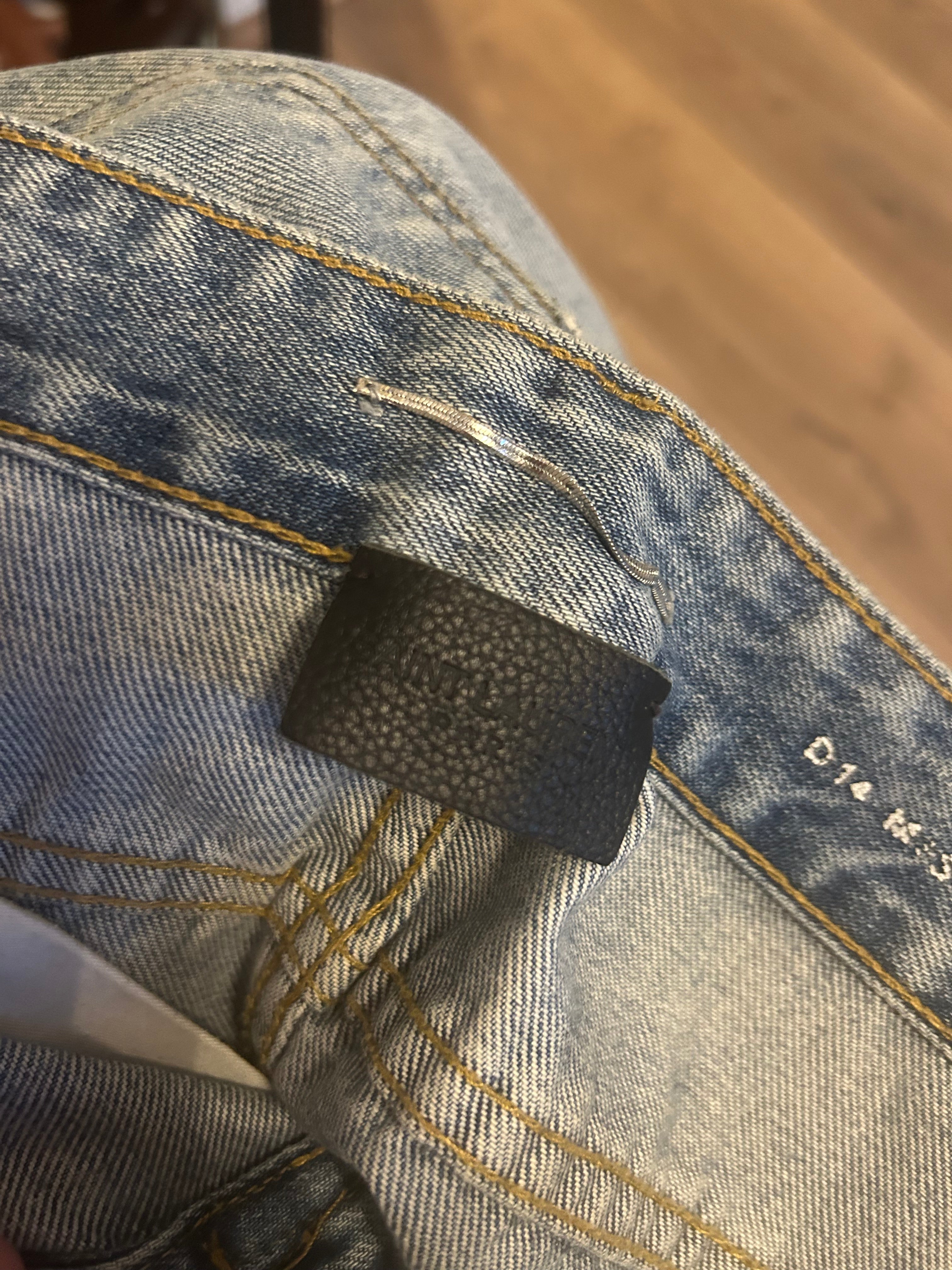 Saint Laurent Light Blue Stone washed Distressed Denim Jeans - RRP £470