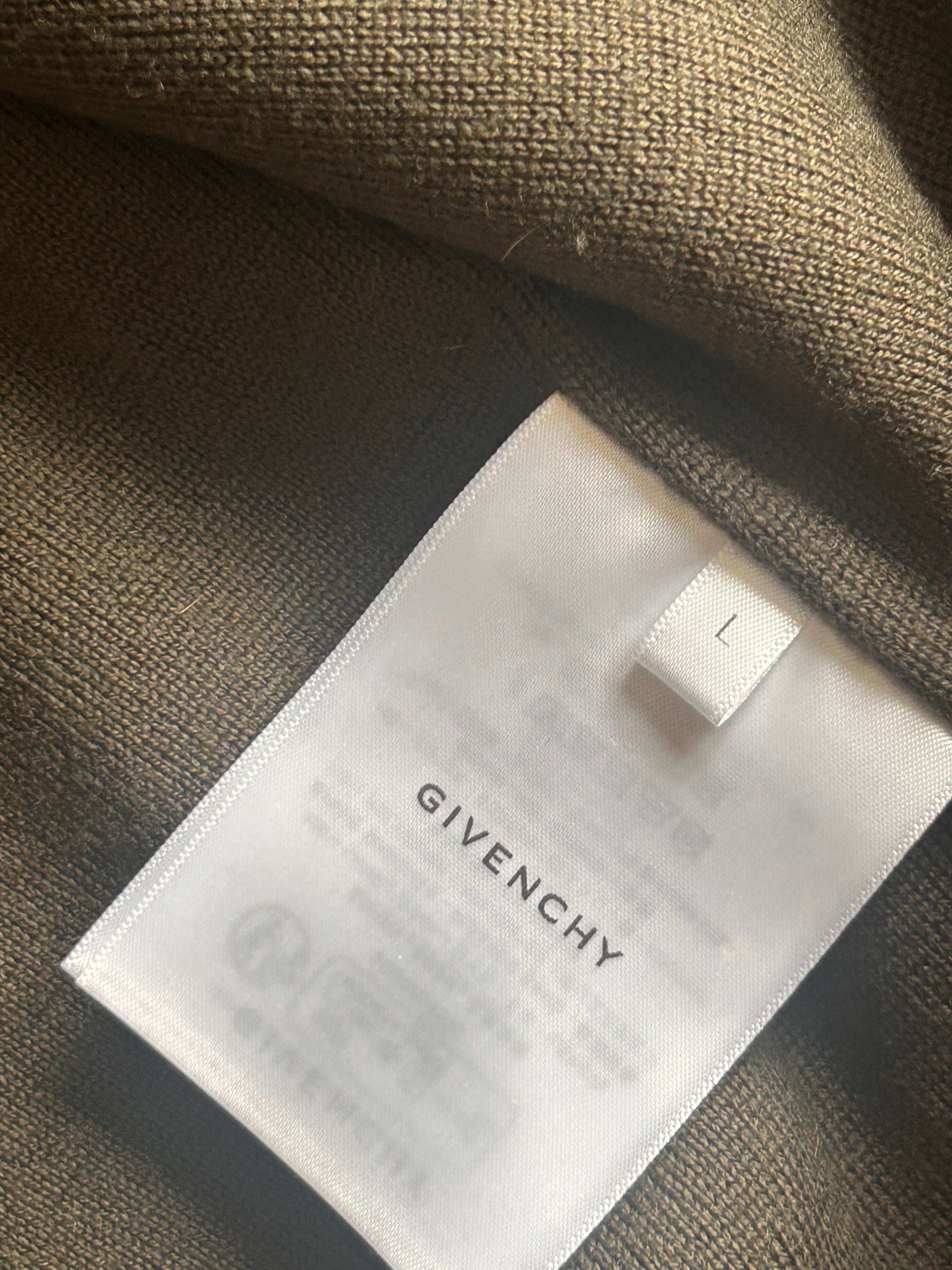 Hooded Givenchy Varsity Jacket - Military Green