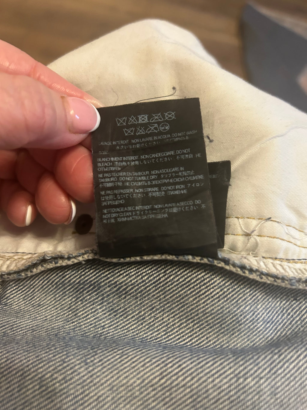 Saint Laurent Light Blue Stone washed Distressed Denim Jeans - RRP £470