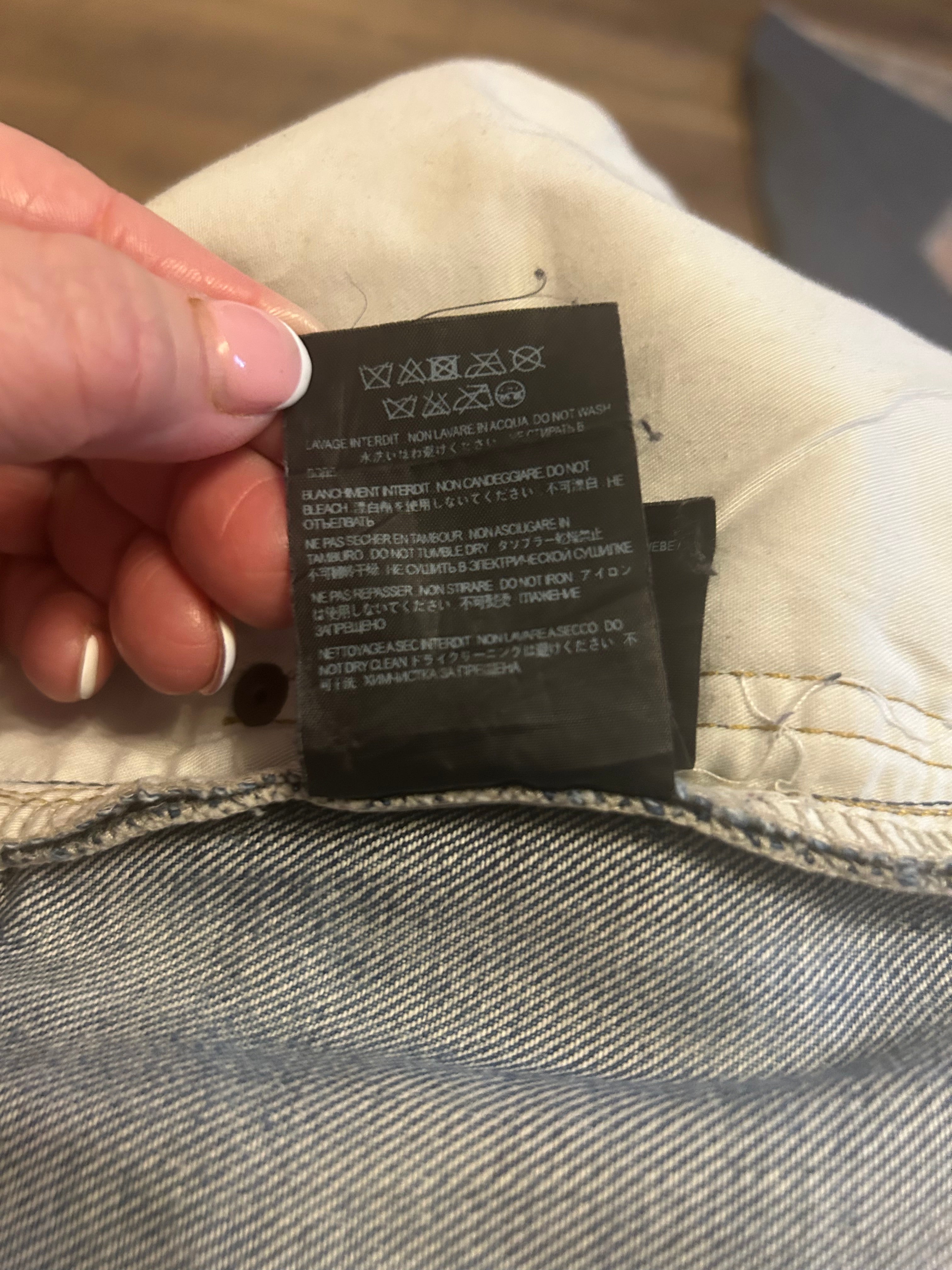 Saint Laurent Light Blue Stone washed Distressed Denim Jeans - RRP £470