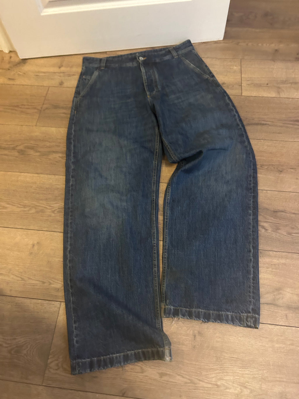 Bottega Veneta wide leg jeans season 24 RRP £900 Size IT48