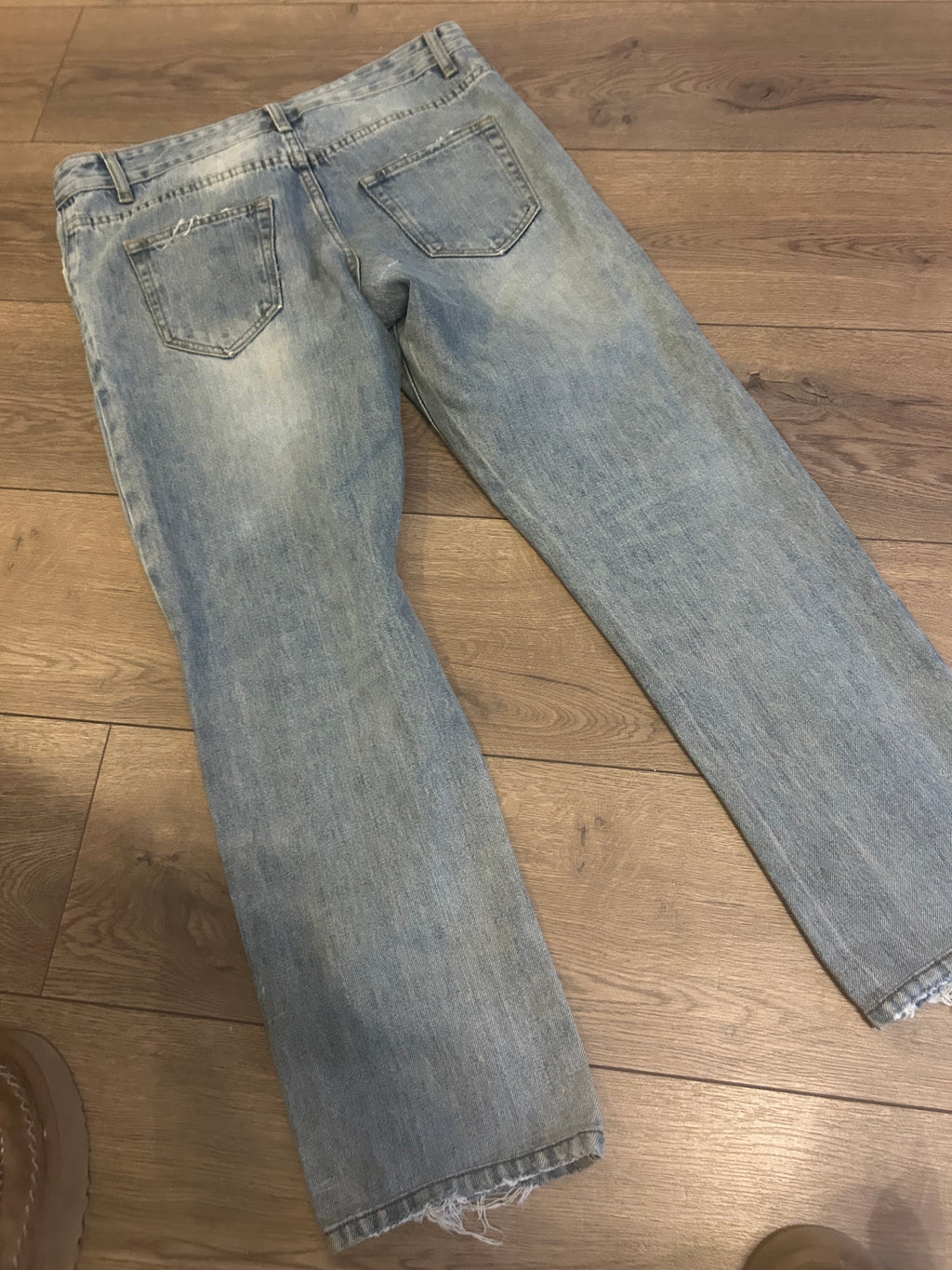 Saint Laurent Light Blue Stone washed Distressed Denim Jeans - RRP £470