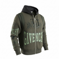 Hooded Givenchy Varsity Jacket - Military Green