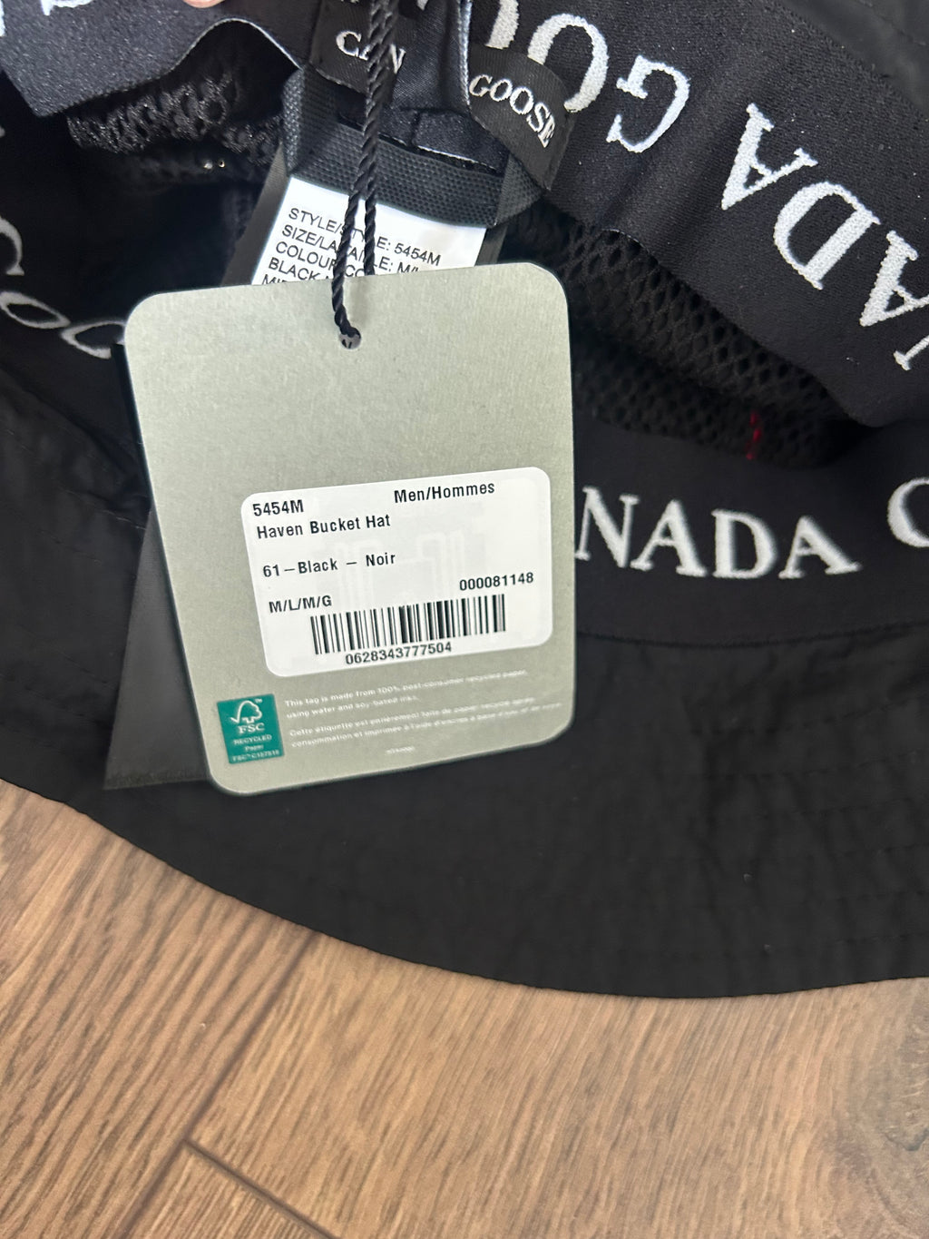 Canada Goose Haven Bucket Hat | Black | Size M / L