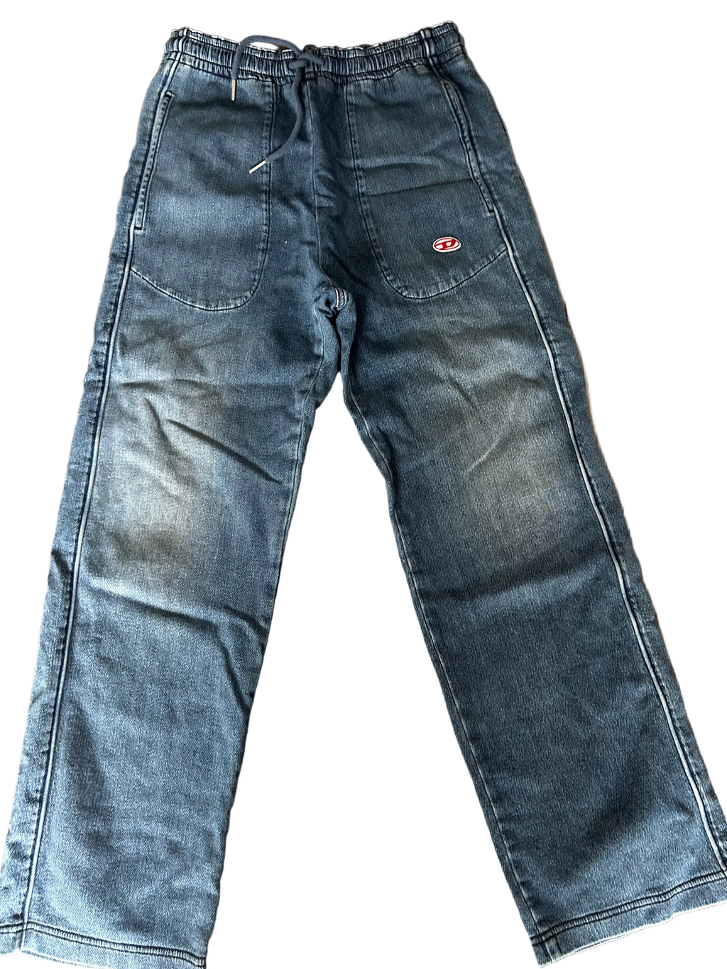 Diesel blue D-Martians TRACk blue denims jogger straight leg jeans