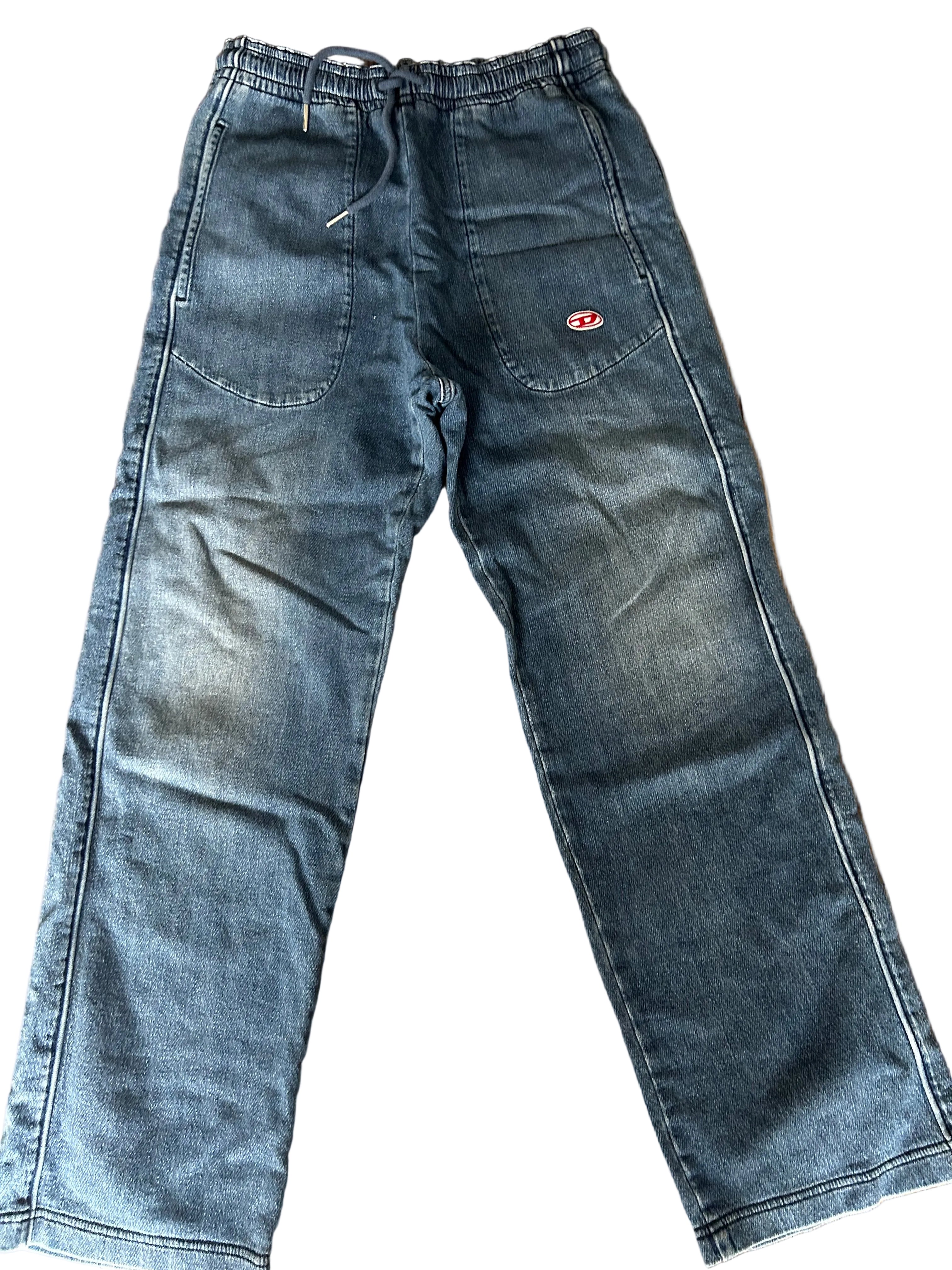Diesel blue D-Martians TRACk blue denims jogger straight leg jeans