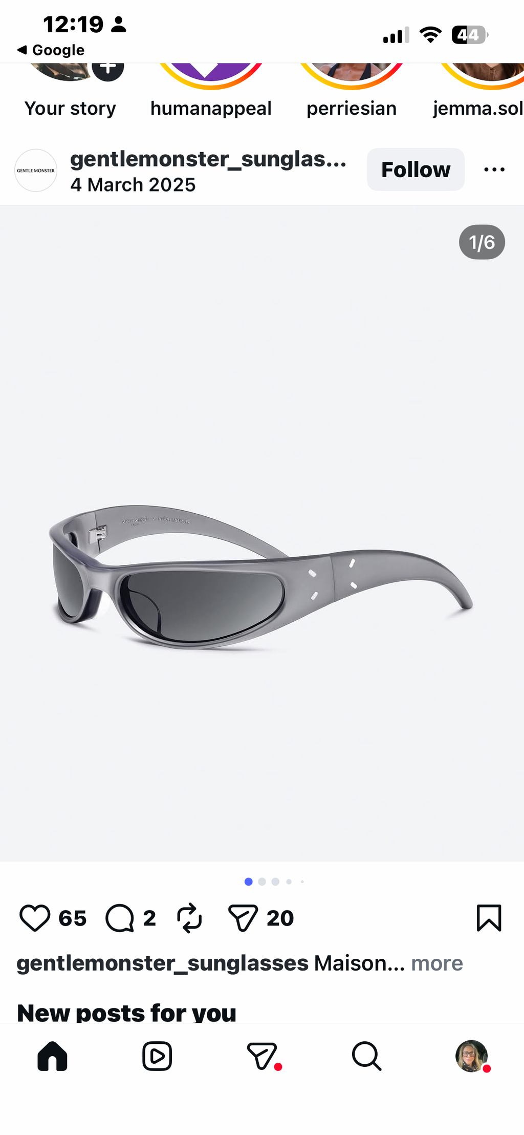 Brand New Maison Margiela x Gentle Monster MM203 sunglasses