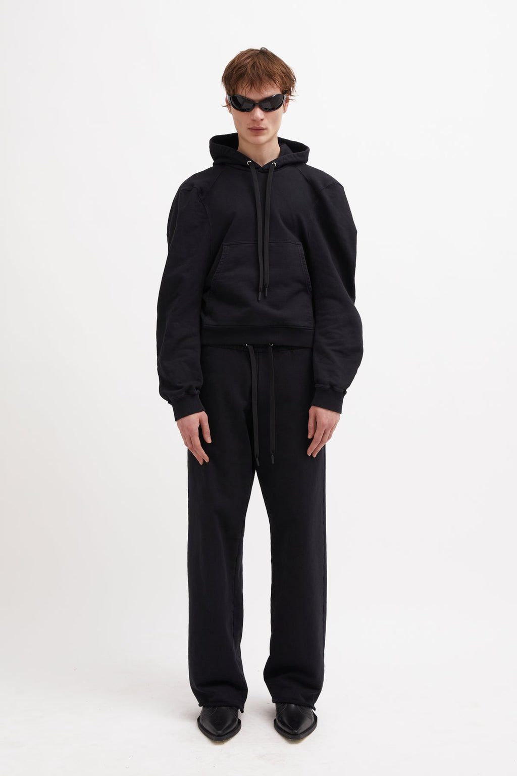 Jordan Luca Bulldog Hoodie Black Overdye