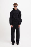 Jordan Luca Bulldog Hoodie Black Overdye